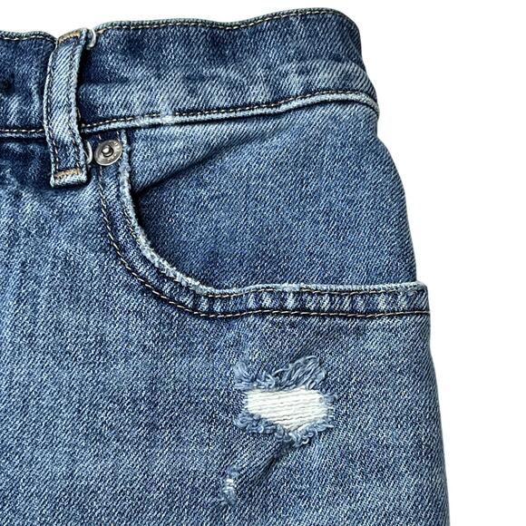 Everlane The Way High Distressed Denim High-Rise Straight Leg Jeans 24 R - Picture 12 of 16